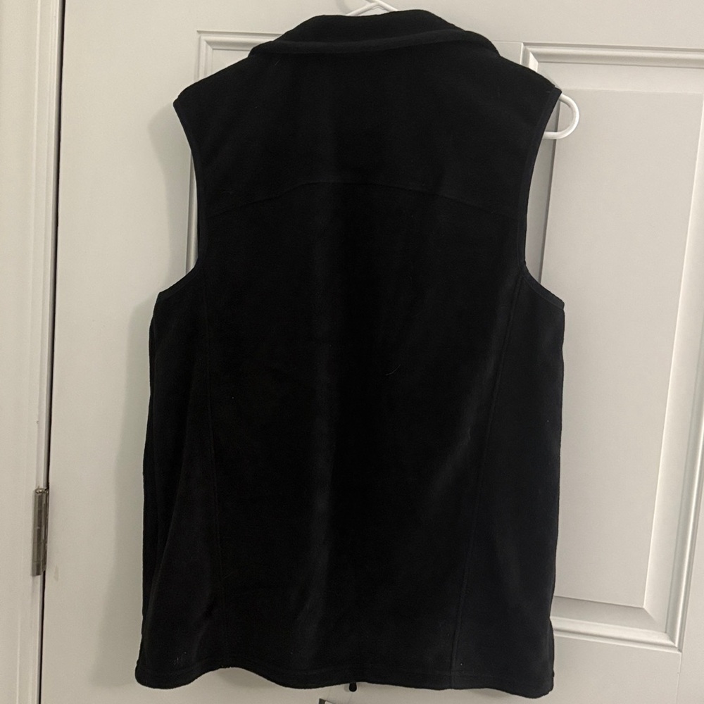 Eddie Bauer Black Men's Fleece Vest - Picture 5 of 5